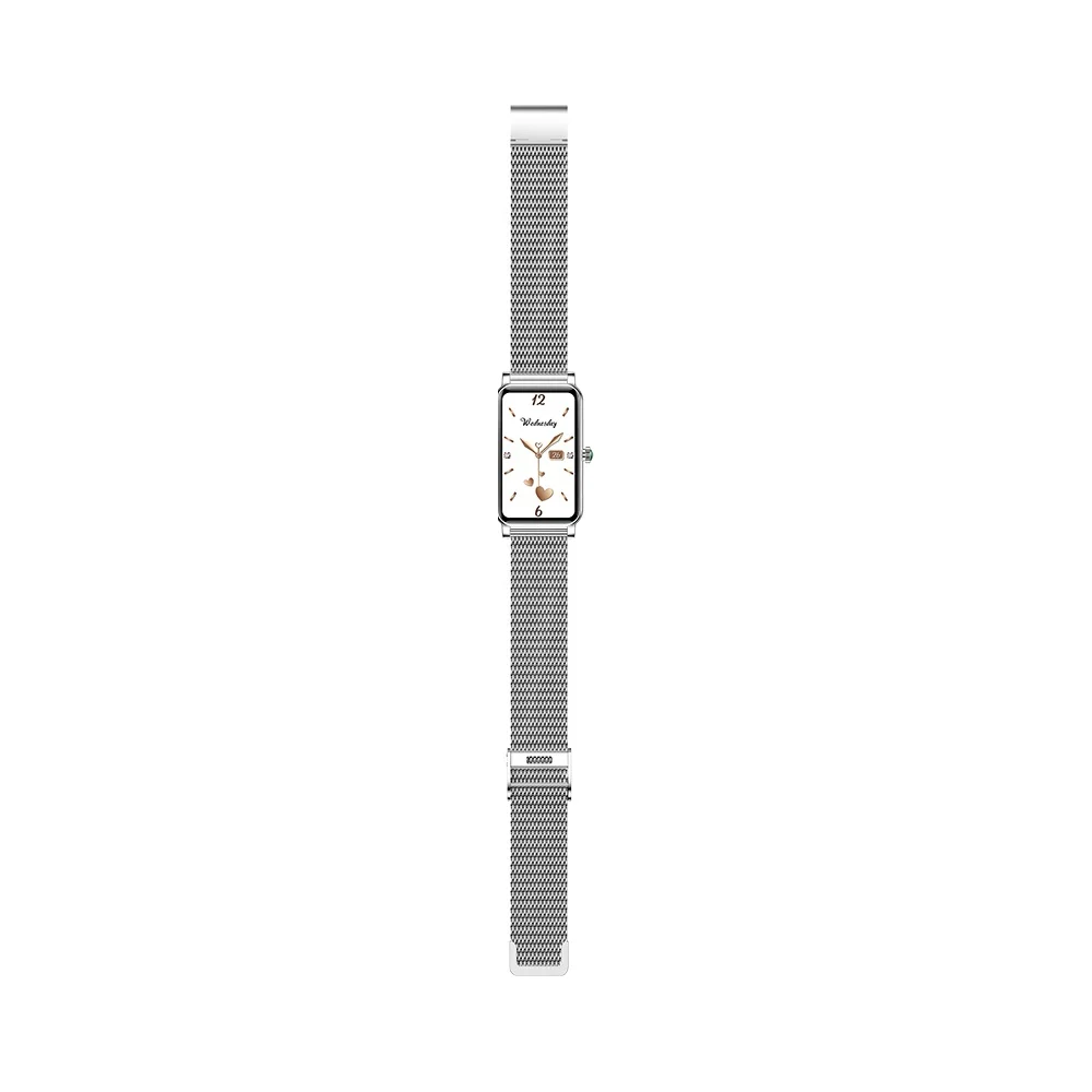ZX19 Smart Watch for Women - Fashionable Stainless Steel Fitness