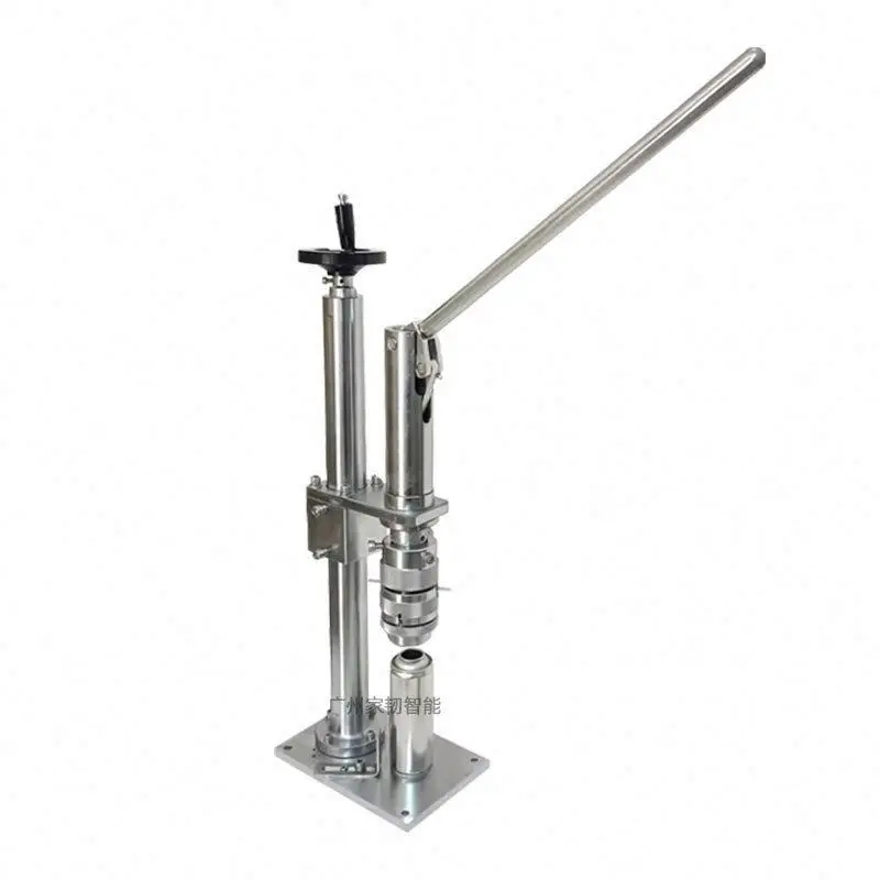 TEBAK  Manual Aerosol Crimping Machine Hand Movement Aerosol Cans Sealing Machine