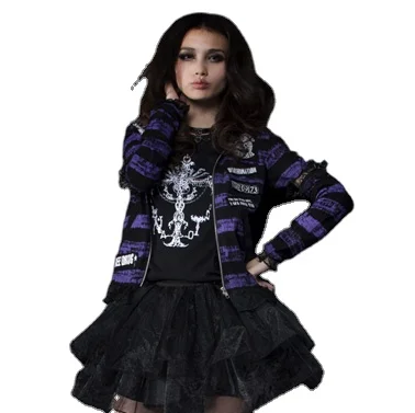 Punk Rave T-031 Hooded Zipper Up Plus Size Rabbit Hat Detachable Long  Sleeve Lace Cuff Casual Cute Women Striped Jersey - Buy Lovely  Hoodies,Hoody Jacket,Lace Jersey Product on Alibaba.com