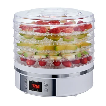 BPA Free Electric Digital Timer Fruit Drying Machine New Mini Home Kitchen Dehydrator Food Grade for Fruit Drying