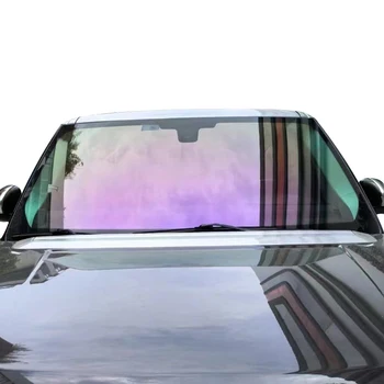 New Color Purple Red chameleon tinting auto window film Anti glare windshield 80% vlt windscreen tint chameleon film