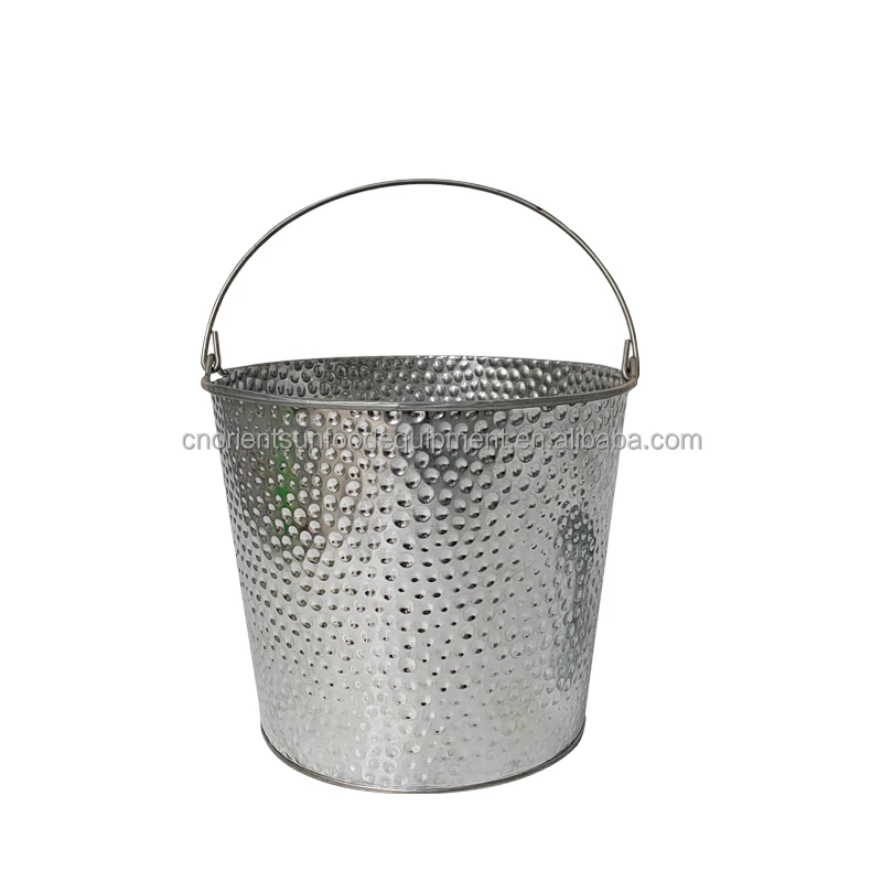 Garden Bucket - Durable Galvanized Metal for Home & Party
