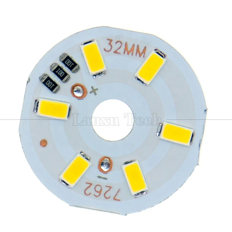 32mm 3w 6 Leds Aluminum Led Pcb Circuit Board For Led Base Bulb Buy