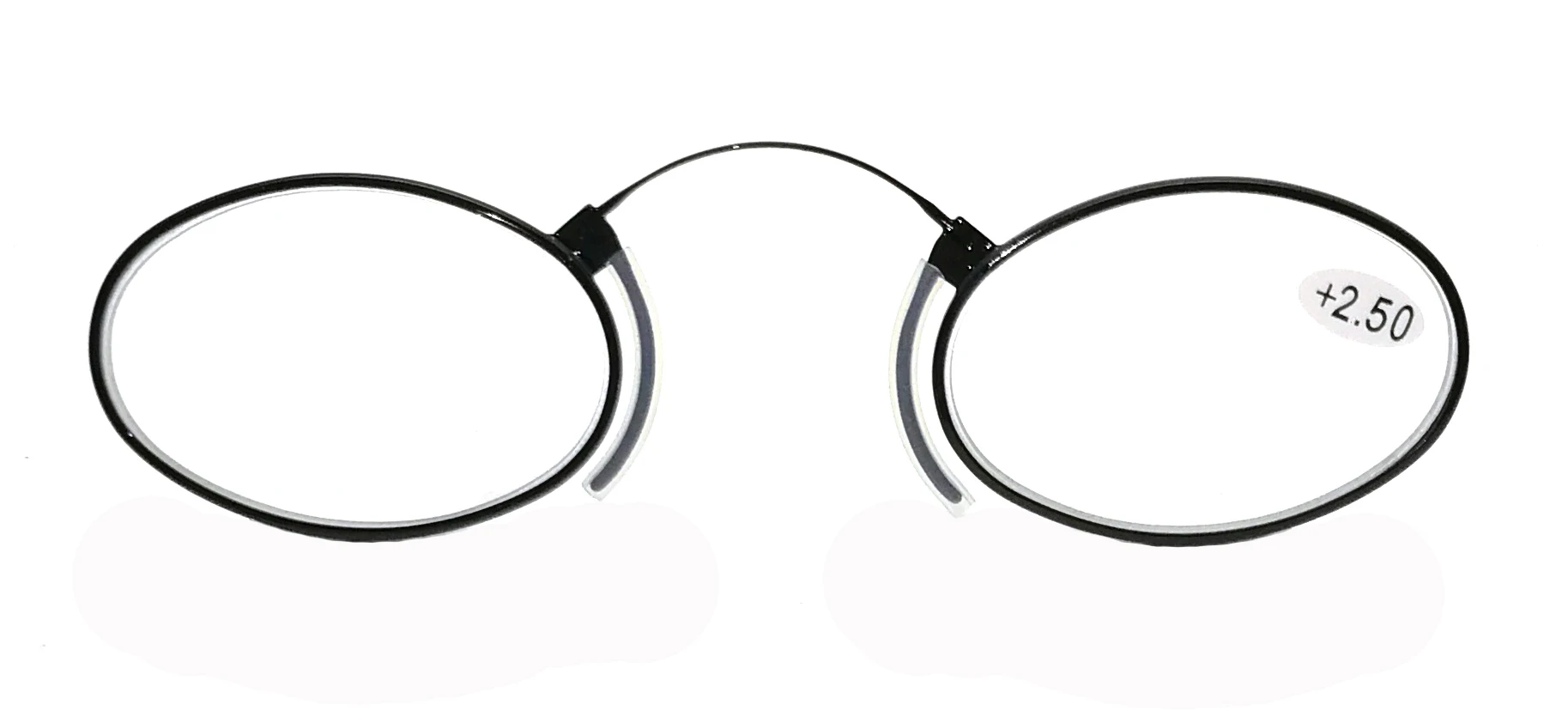 Metal Foldable Rimless Without Arms Nose Thin Folding Reading Glasses