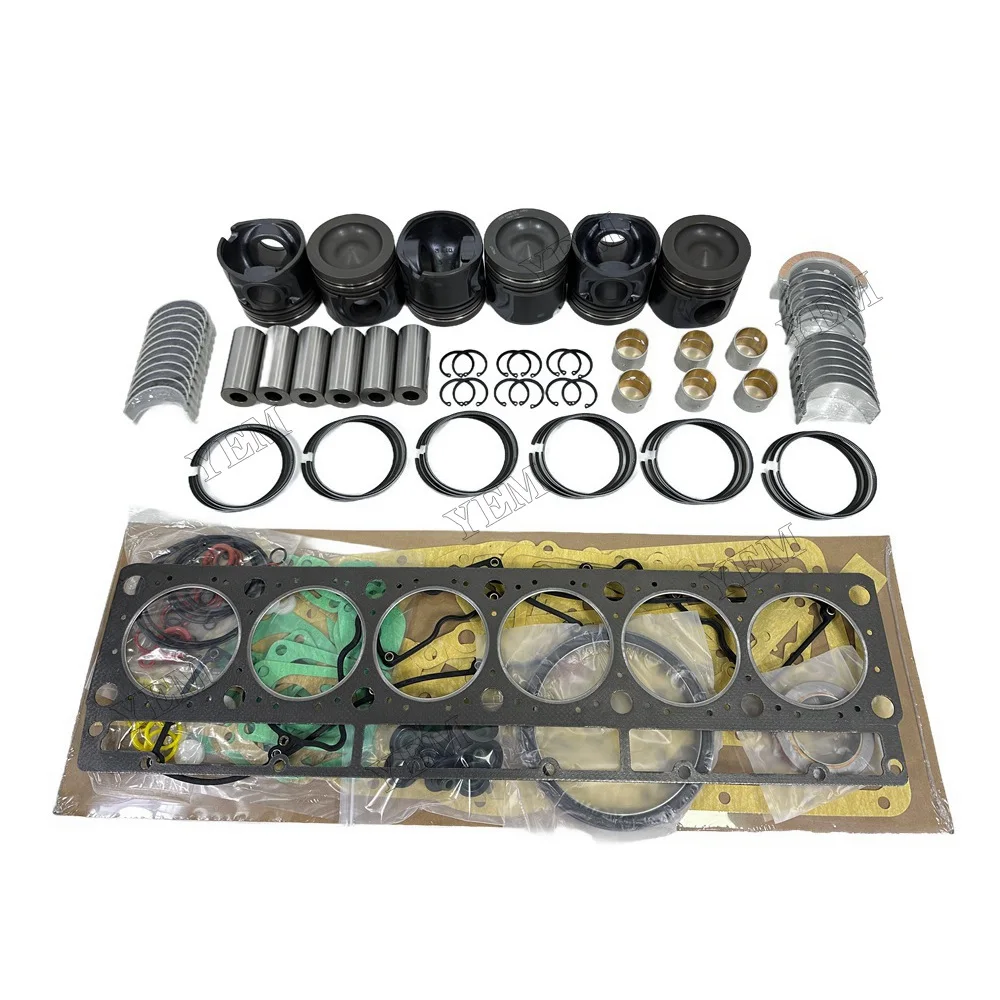 C7 Engine Rebuild Kit With Bearings Piston Ring Cylinder Gaskets Fits for Caterpillar Engine Replacement Parts 6