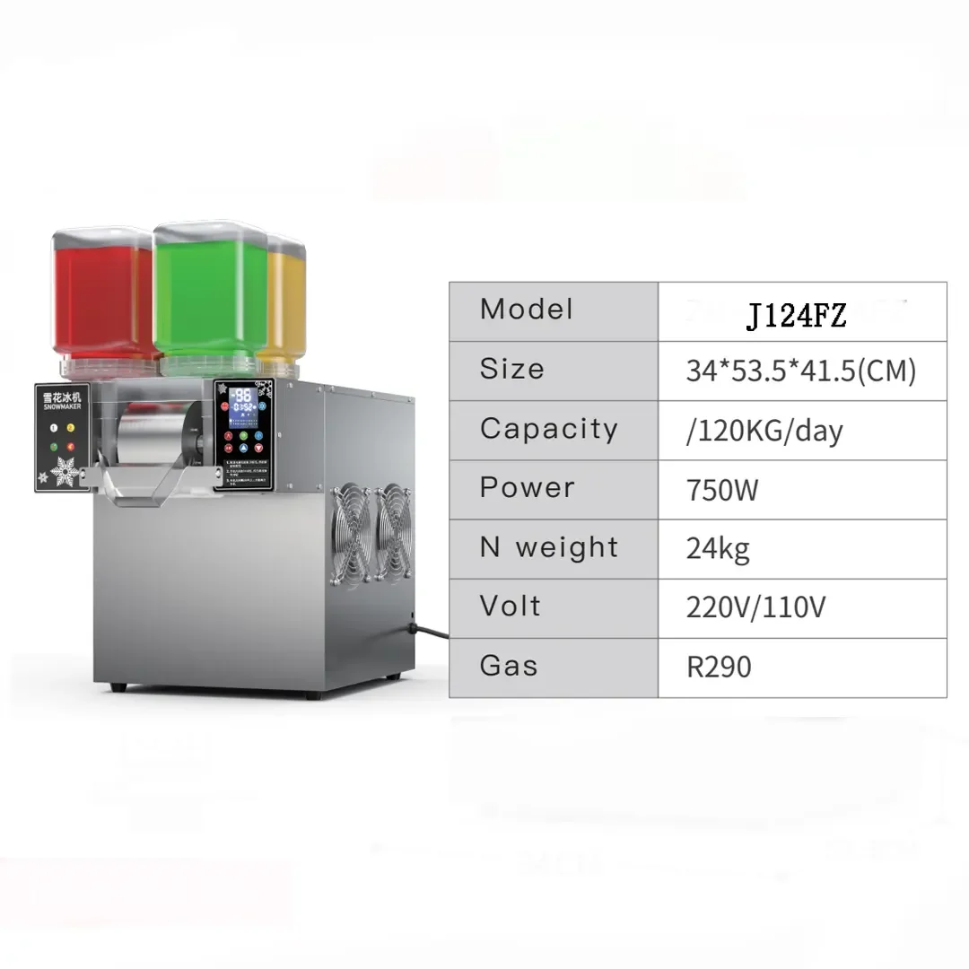 Factory High-Capacity Automatic Professional Snow Ice Flakes Machine With CE Certificate
