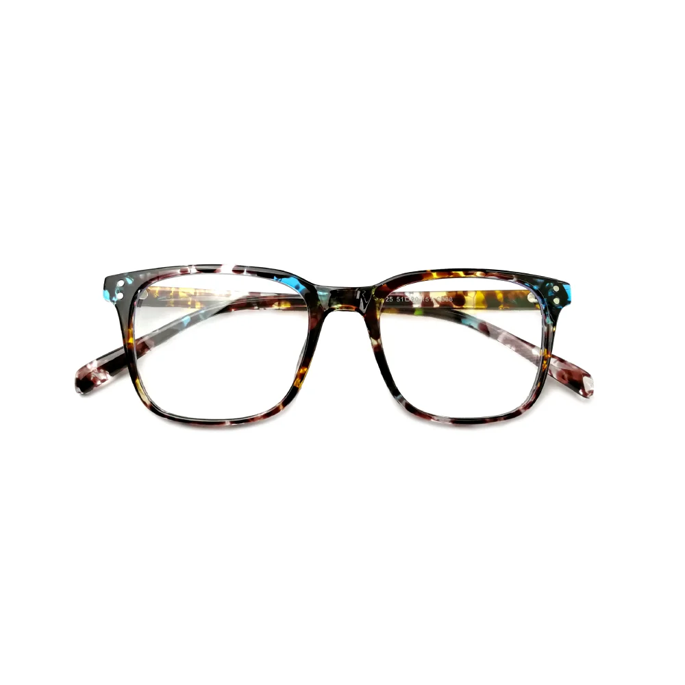 multicolor tortoise eyeglasses