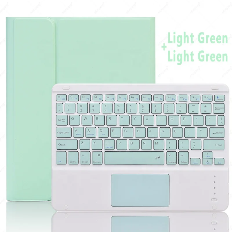 Ipad Pro 10.2 11 10.5 12.9 Blue Tooth Wireless Keyboard Case