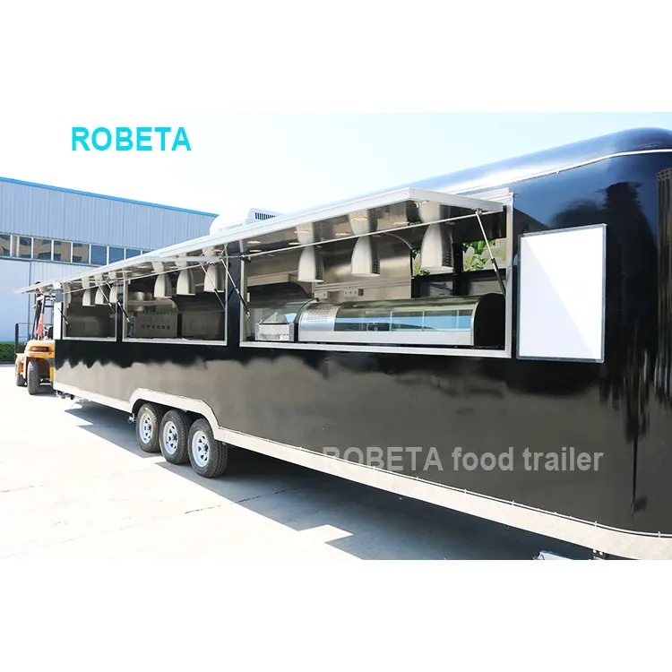 Newest Custom Food Trailer Mobile Fast Food Truck Kitchen Hot Dog Car Fast Food Car Usa