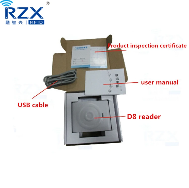 D8 USB Desktop RFID Reader 13.56Mhz Contactless Smart Card Reader ABS Material Free SDK
