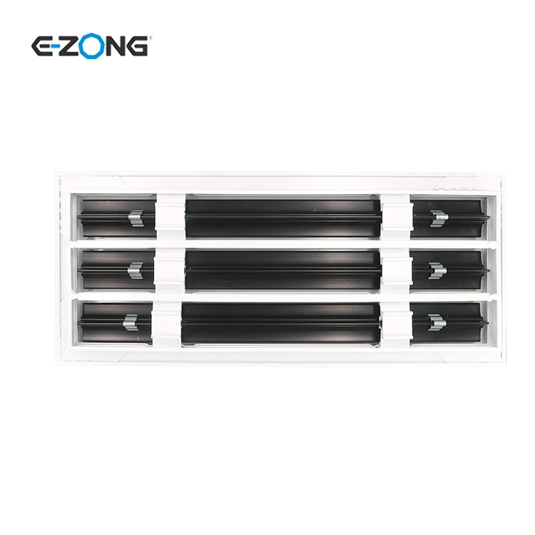 Modern AC Vent Cover - Standard Linear Slot Diffuser for Ceiling, Wall - HVAC air Vent - White Decorative Register Grille