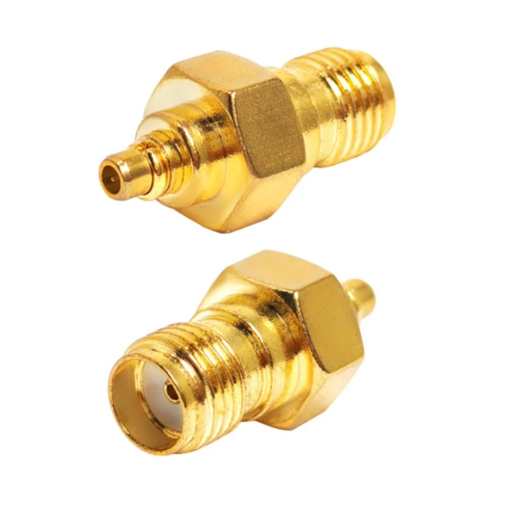 50ohm Impedance for RF Applications RF Coax Coaxial Adapter RF Coaxial SMA Female Jack to MMCX Male Plug Connector Adaptor