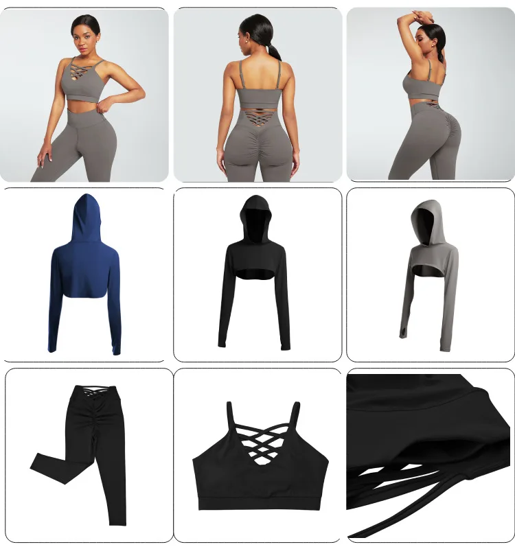 Comfortable New Style Sports Wear 3 Piece Sleeveless Vest Seamless Yoga Set Gym Wear Women Fitness Clothing Workout Sets manufacture