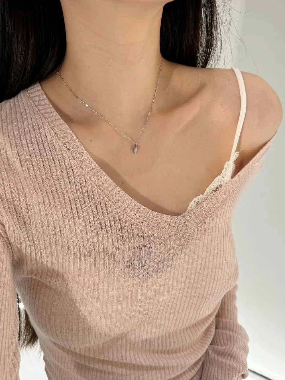 KAKODIY Adjustable 5A Zircon Fine Jewelry for Women Pendant Ice Cream Shape 925 Sterling Silver Necklace detail 7