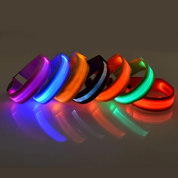 Manufacturer Customized New Design Adjustable Nylon Light Reflective LED Dog Collar