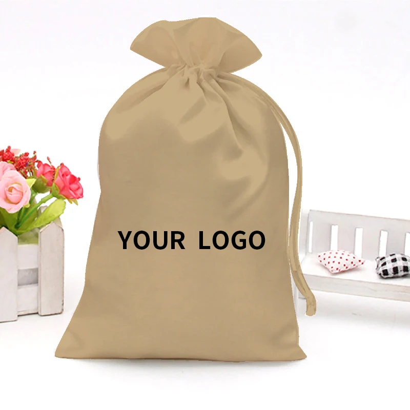 Custom Brand Name Logo Printing Luxury Genuine Leather Shoes Packaging Silk  Satin Bag - China Wholesale Replicas Bags and Bag price