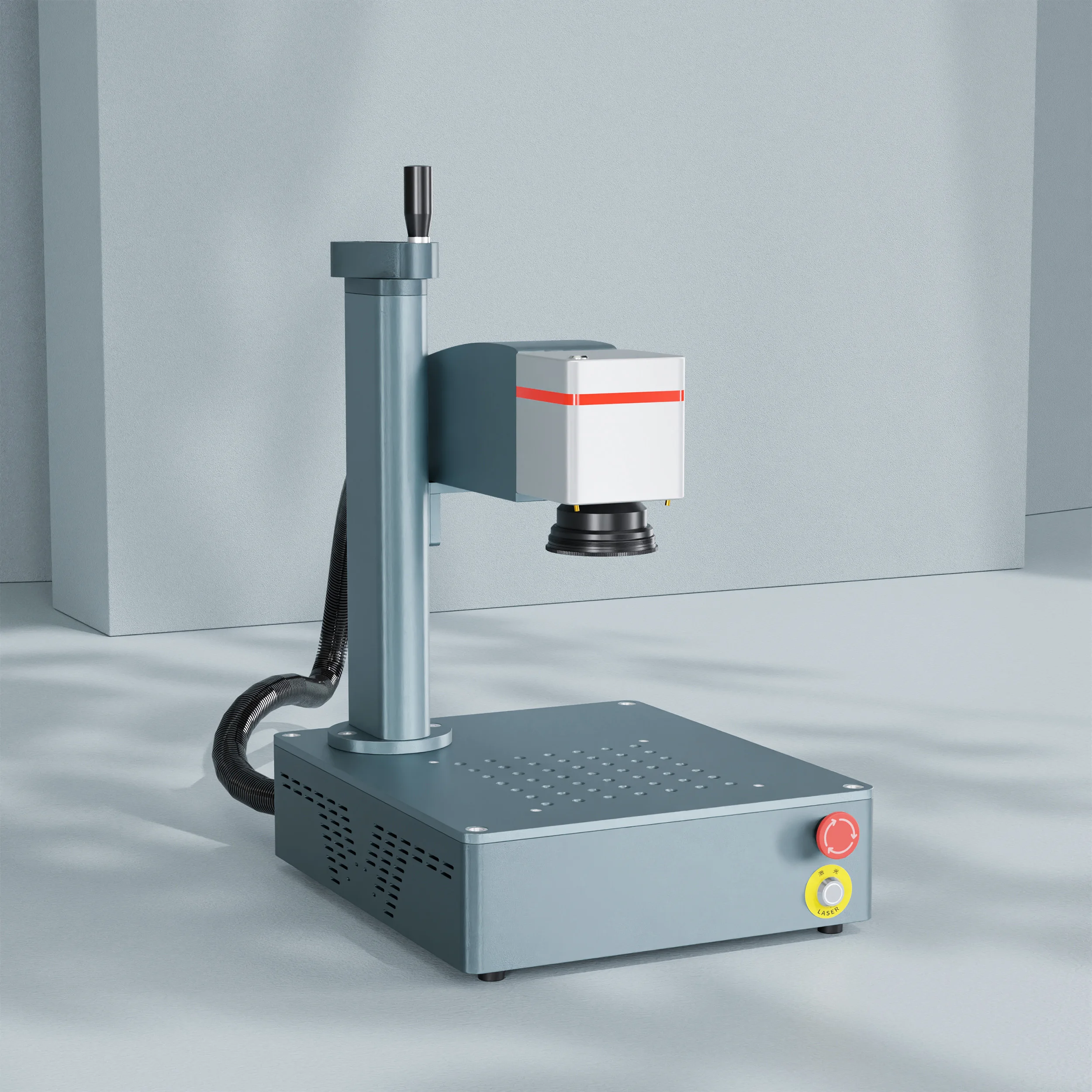 FOBA Manual CNC Cutting Desktop Fiber Laser Marking Machine (hot Offer) 20W Manual Operation 50w MAX Laser Source Deep Marking