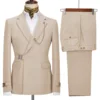 Traje y pantalón beige