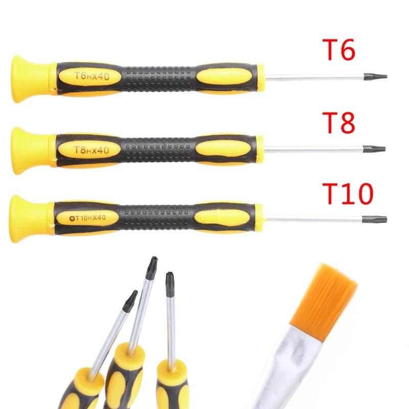 Security Torx Screwdriver Kit (T6, T8, T10) For PS5, PS4, Xbox Console Repair