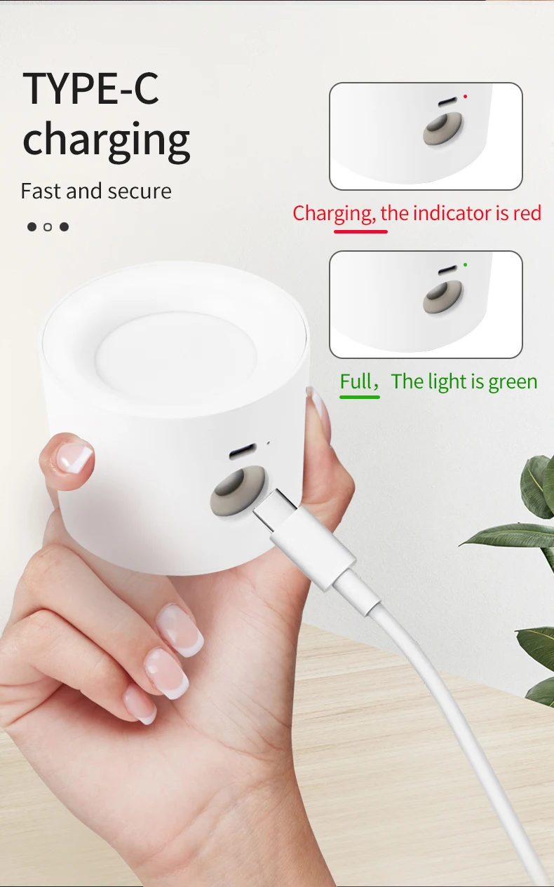 Wireless Round Cob Wall Lights Lamp 360 Rotating Magnet Fixation bedroom Stairs Hallway Kitchen Wall Light Inside Battery