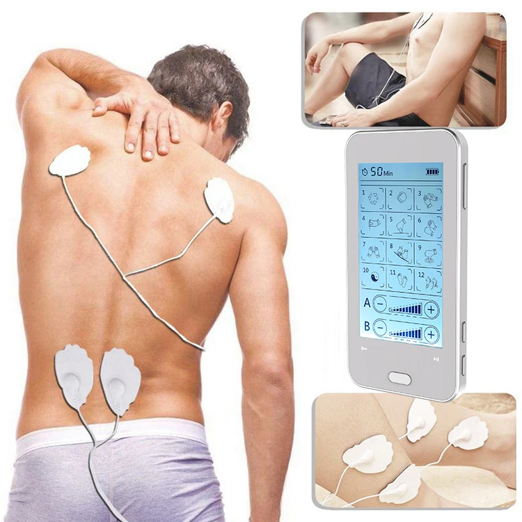 24modes 2 Channels Touch Screen TENS Unit EMS Muscle Stimulator
