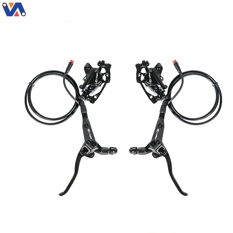 New Image Hydraulic Brake Caliper+Right&Left Brake Lever V20 E-bike Conversion Kit Bicycle Brake Caliper Electric Bicycle Part