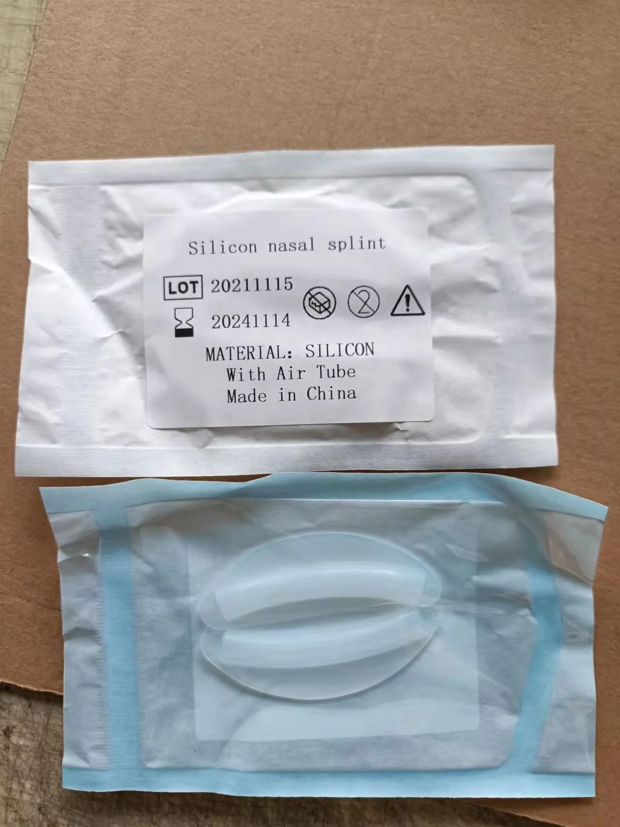ENT Surgery Septoplasty Doyle Nose Splint - Internal Silicone