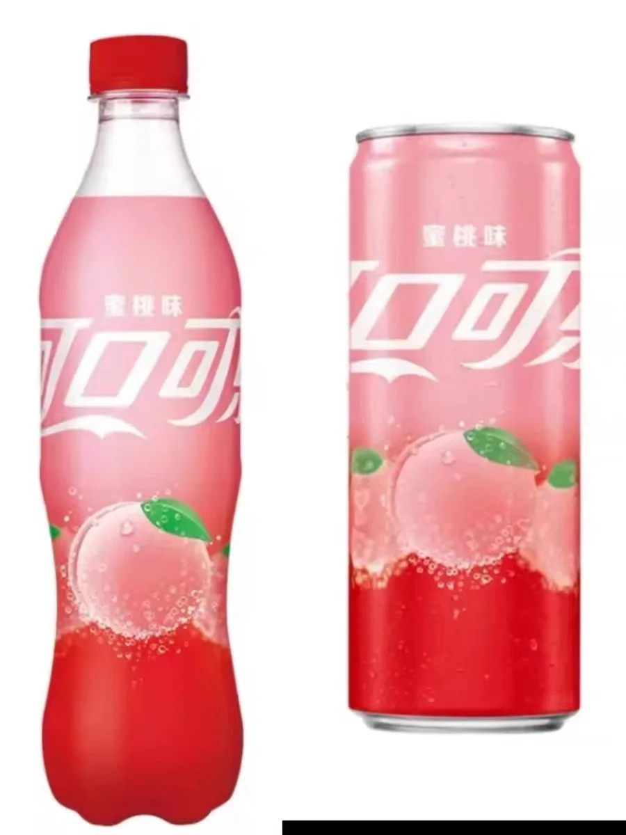 500ml ピーチストロベリー風味ボトルフルーツソーダドリンク 中国炭酸