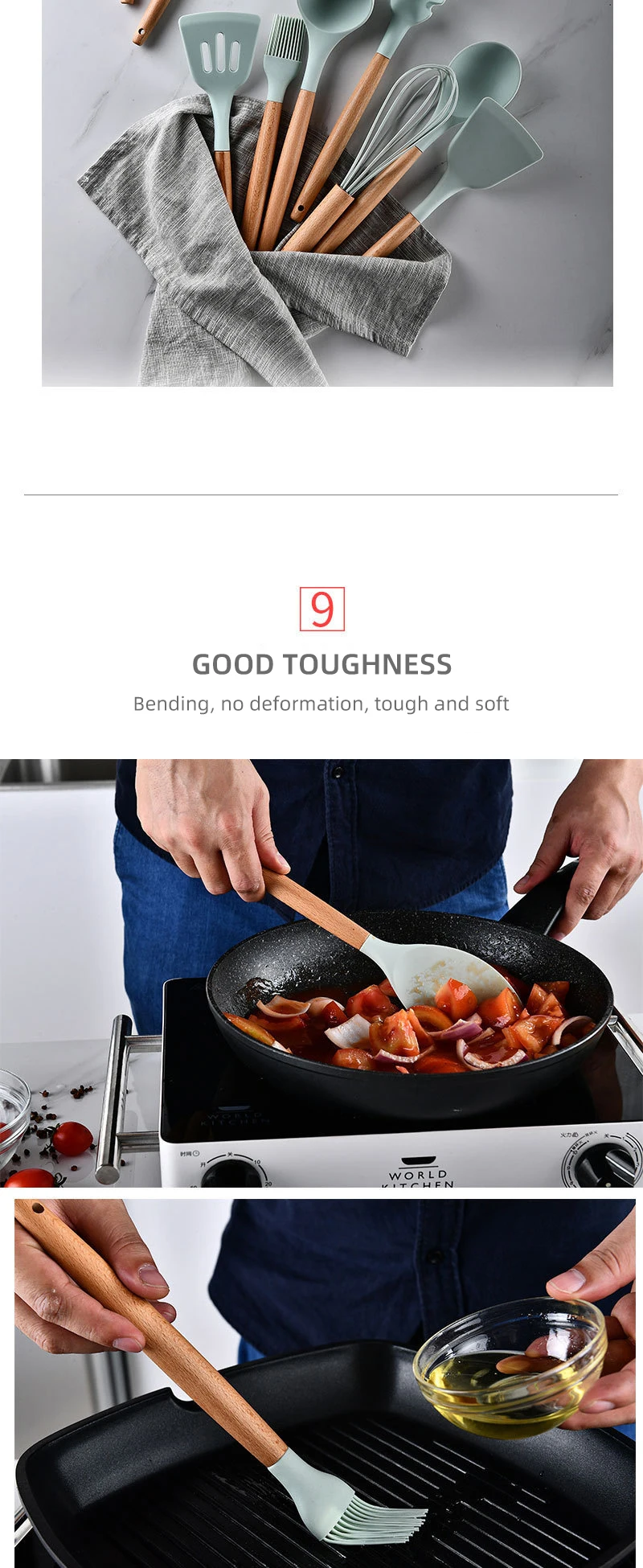 Wholesale The manufacturer directly sells high-temperature resistant kitchen  accessories cooking utensils cute From m.