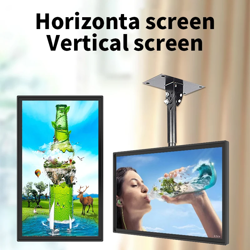 55 Inch Touchscreen Outdoor Digital Advertising Display Stand with IP65 Rating for Elevator Use