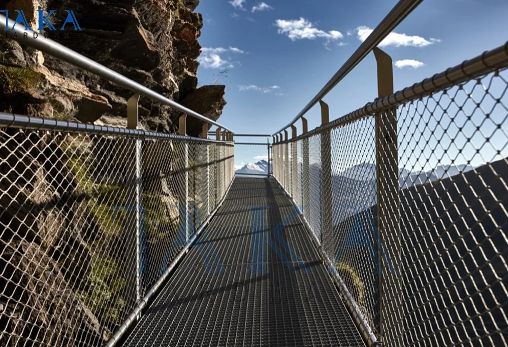 Mesh Railing For Ramp Stainless Steel Wire Mesh Deck Railing - Durable & Stylish
