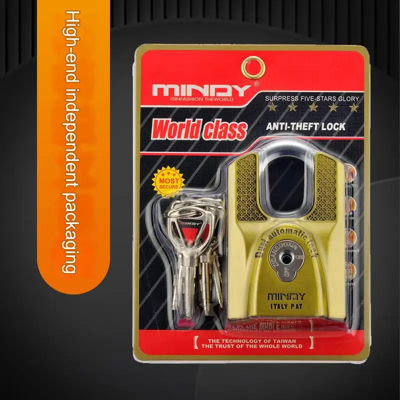 High Quality Copper Zinc Alloy Key Padlock Anti-theft Lock Key