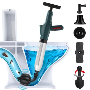 Toilet Artifact Toilet Dredge Pipe Dredger Sewer Speed Block Air Pressure Anti-Splash Drain Cleaner Drain Opener Toilet Plunger