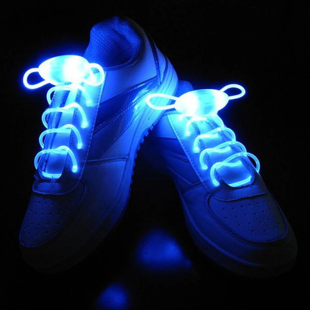 Lacci luminosi Flash a LED con batteria Cr2032 lacci lampeggianti per  scarpe per decorazioni per feste night running