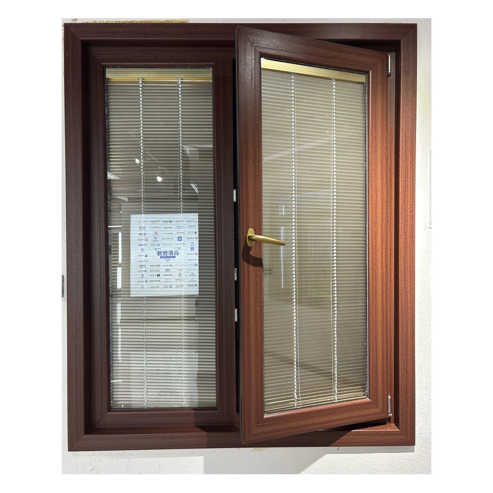 Good Quality UPVC Casement windows Double Glazing Pvc  windows with Built in Blinds