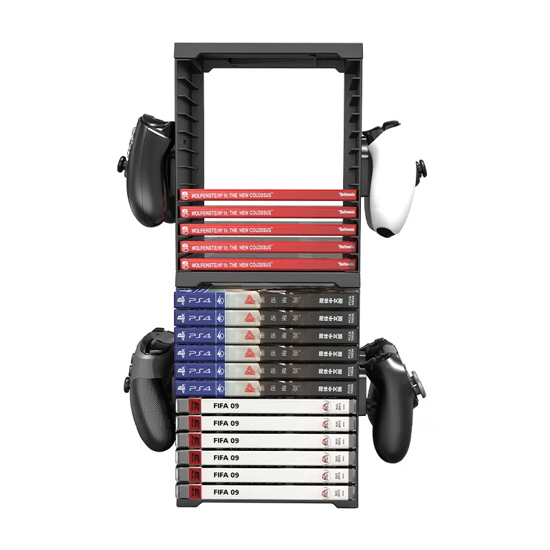 HBS-259 Game Storage Tower - 24 PS5 & PS4 Disc Shelves