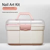 Large manicure storage box white-01