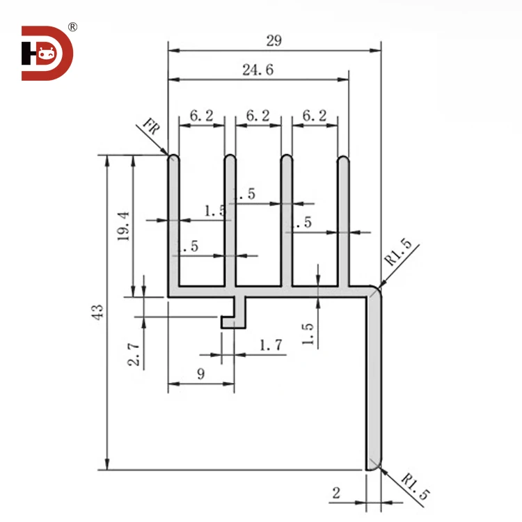 4040 industrial extruded aluminum profile door sliding track aluminum alloy slide rail sealing plate accessories-3