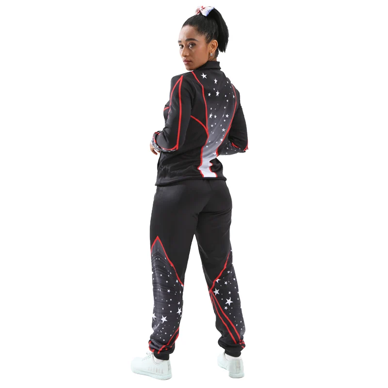 Latest Custom Training Cheerleading Warm Up Jacket And Pants Buy