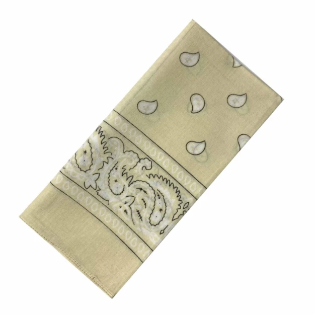 Оптовая продажа Многофункциональные Красочные Головные уборы 100% хлопковые квадратные банданы с принтом Пейсли