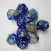 Blue White Galaxy Glitter