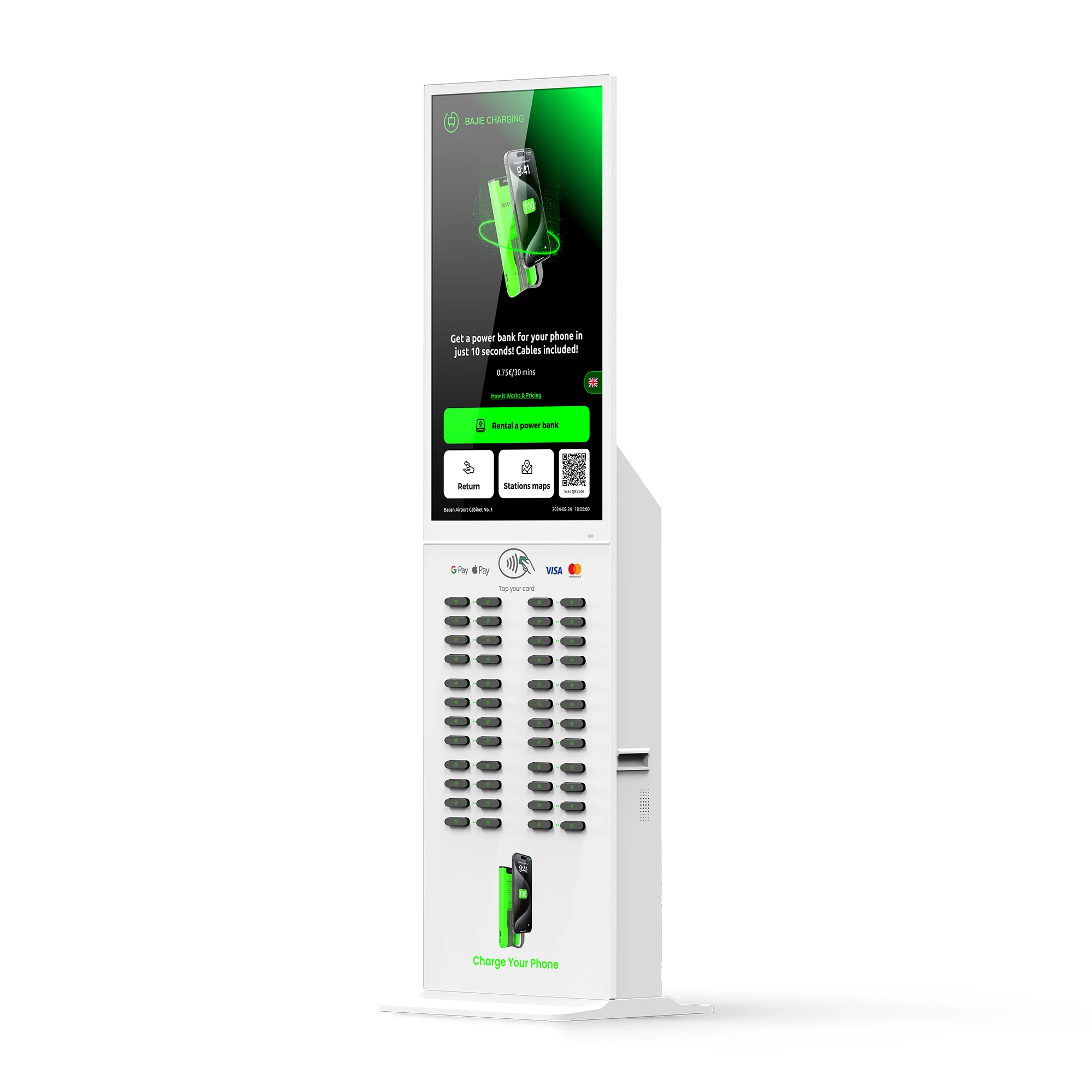 Commercial Phone Charging Station 48-slot Touch Screen with Built-in POS  Card-swiping Shared Charging Station Power Bank Rental| Alibaba.com