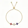 Red white dark blue draw bracelet