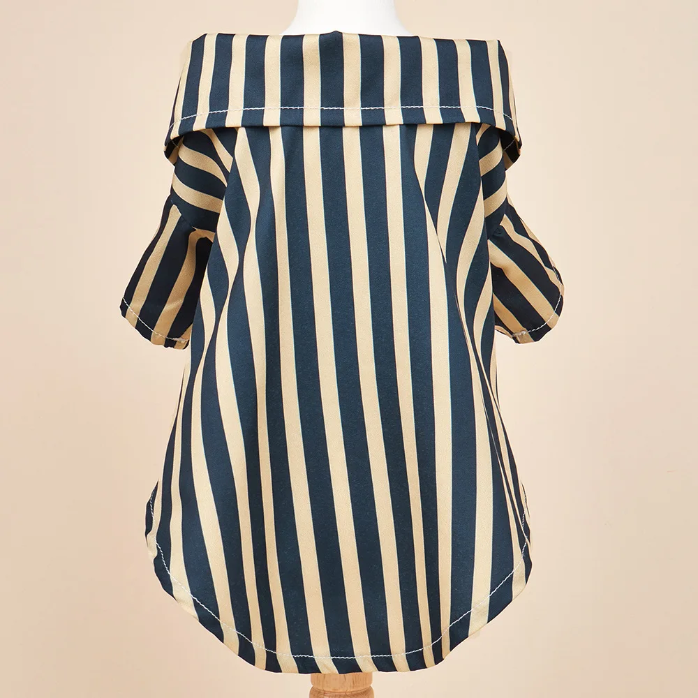 Pet Clothes Striped Shirt British Temperament cat Clothes Cross-border Source Manufacturers Wholesale Dog Clothes supplier