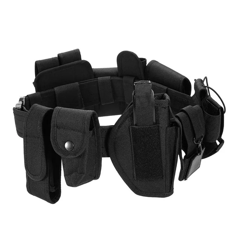 Outdoor Premium Multifunctional Tactical Training Belt Hunting Set Belts Inner Practical Training Waist Belt With Phone Tool Bag