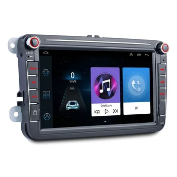 8 Inch Android 9.1 Autoradio 2 Din Car Radio Stereo Gps Wifi Bt Fm For VW PASSAT POLO GOLF 5 6