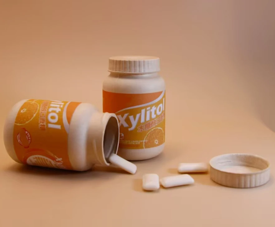 Custom Biodegradable Compostable  Bagasse Paper Pulp Capsule Medicine Pill Tablet Powder Can Jar Packaging Bottle