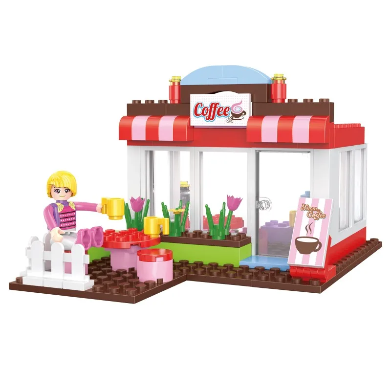 COGO 8 in 1 Blocchi da Costruzione Serie Belle Ragazze 8 Mattoncini Assemblabili Giocattoli per Bambini
