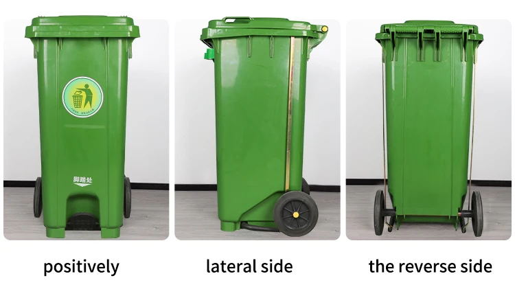 Hdpe Plastic Wheeled Rectangular Standing Structure With Cover Outdoor ...