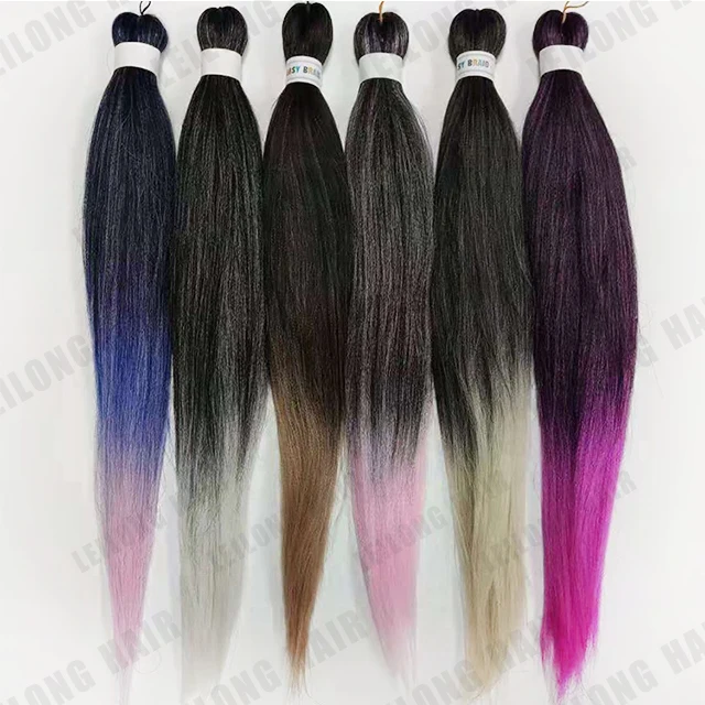 26inch Ombre Prestretched Ez Xpression Braiding Hair Wholesale Hot Sell Hair Braiding Yaki